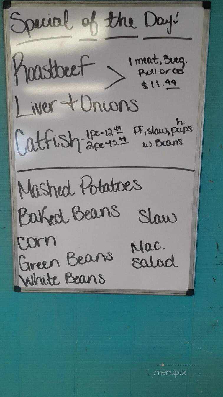 Crofton Restaurant - Crofton, KY menu_pic