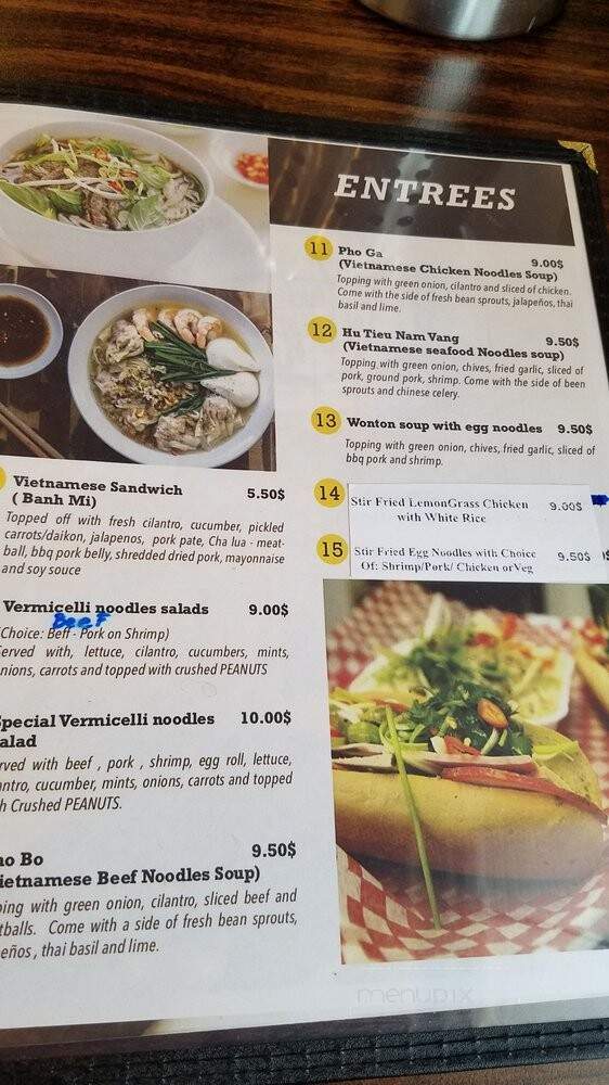 Taste of Vietnam - Chisago City, MN menu_pic