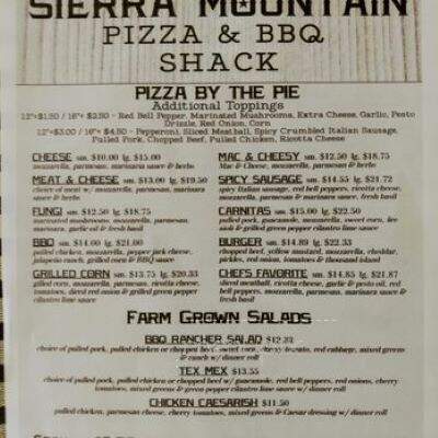 Sierra Mountain Pizza - Soda Springs, CA
