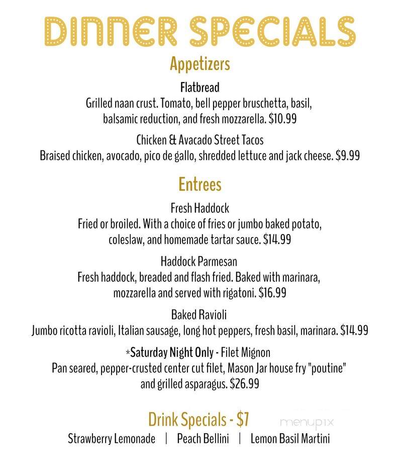 The Mason Jar - Vernon, NY menu_pic
