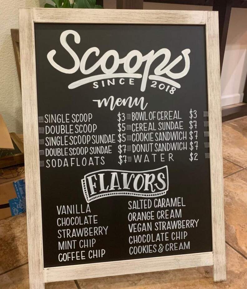 Scoops Since 2018 - Visalia, CA menu_pic