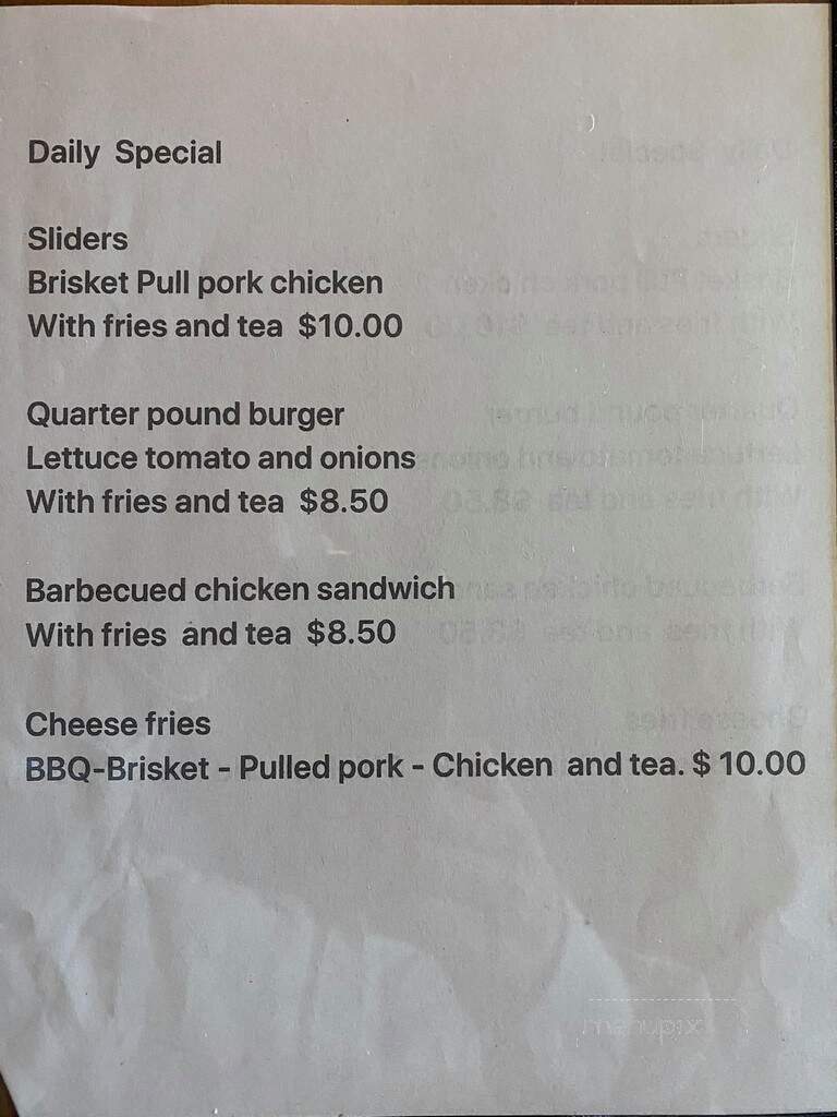 The Oil Can Sports Bar and Grill - Barnhart, TX menu_pic