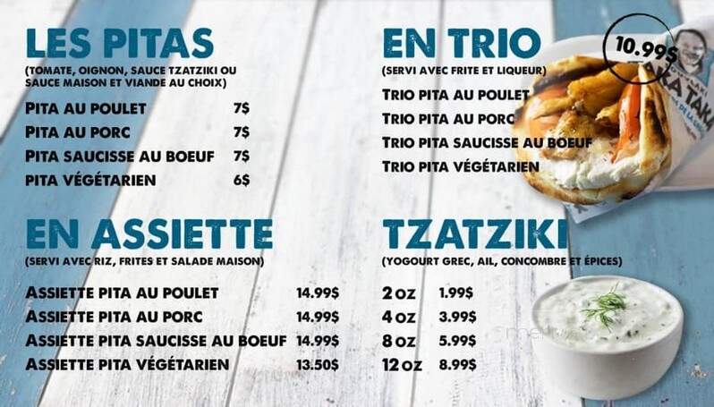 Taka Taka Souvlaki - Montreal, QC menu_pic