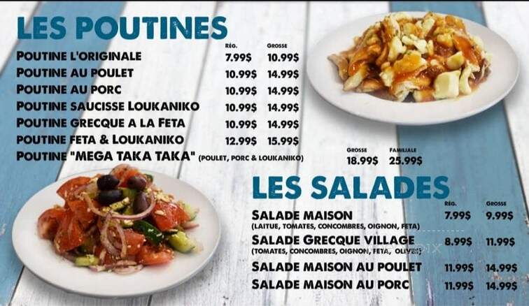 Taka Taka Souvlaki - Montreal, QC menu_pic