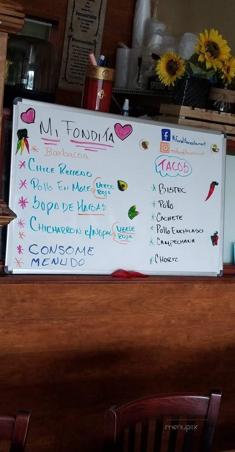 Mi Fondita Restaurant - Clearwater, FL menu_pic