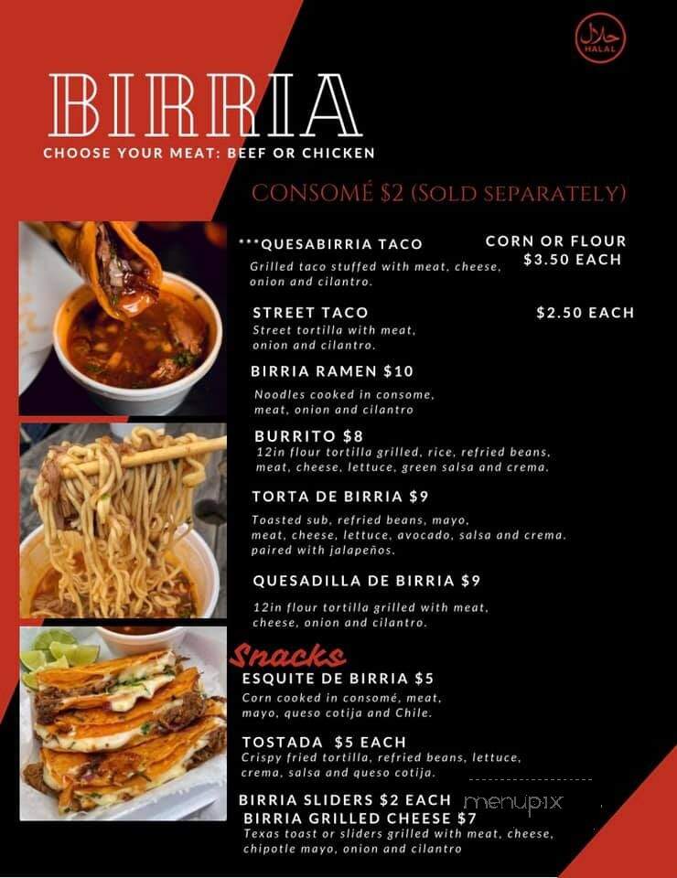 AJ's Tacos - Columbus, OH menu_pic