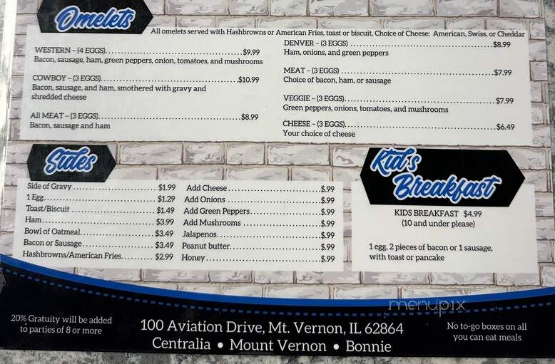 Bonnie Cafe - Mount Vernon, IL menu_pic