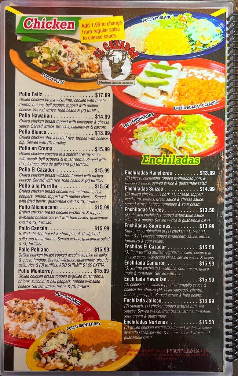 El Cazador Mexican Grill & Cantina - Horton, KS menu_pic