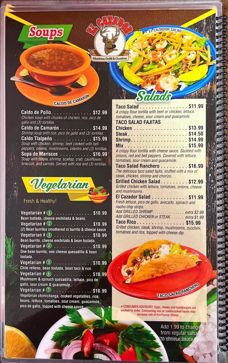 El Cazador Mexican Grill & Cantina - Horton, KS menu_pic