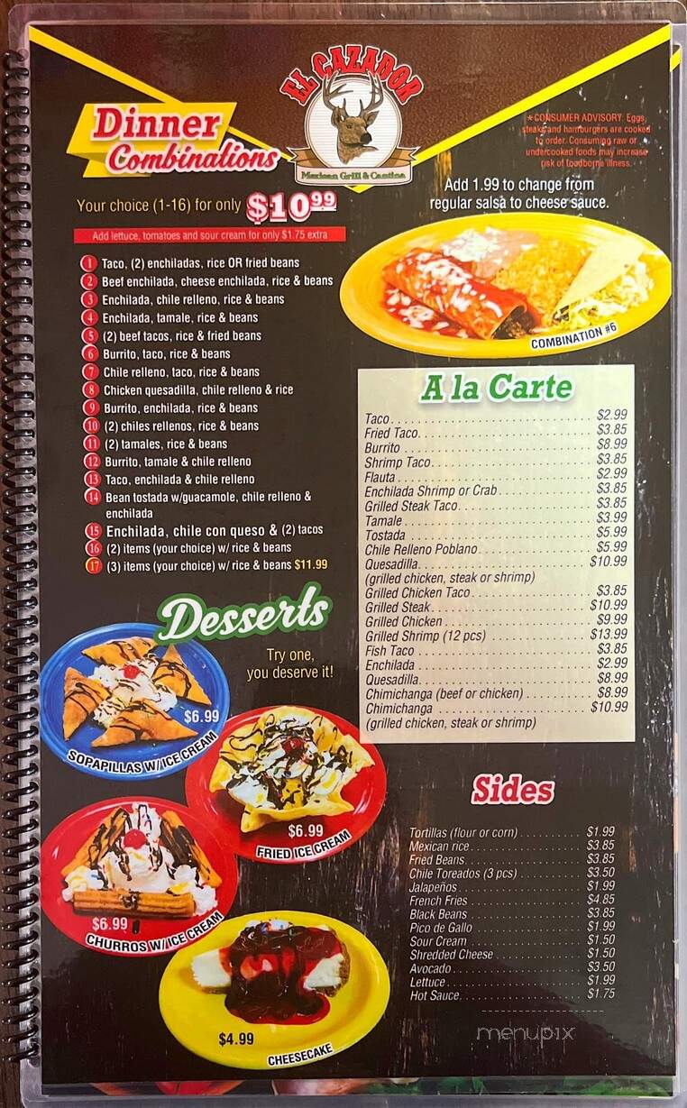 El Cazador Mexican Grill & Cantina - Horton, KS menu_pic