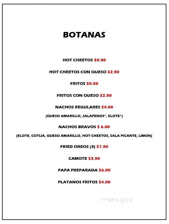 Elotes Bravos - Hempstead, TX menu_pic
