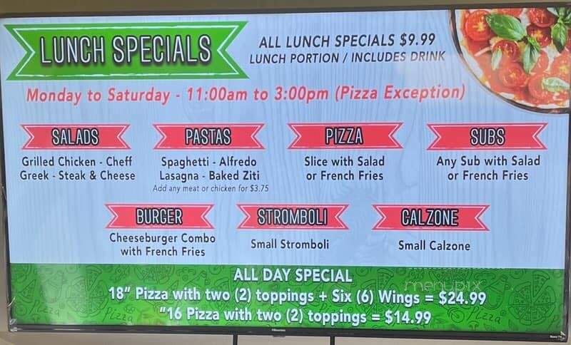 Henriquez Pizza - Denton, NC menu_pic