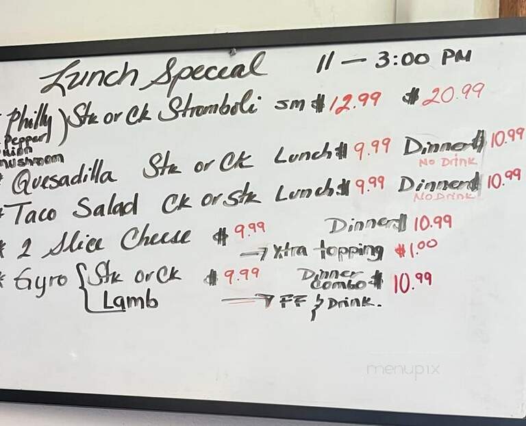 Henriquez Pizza - Denton, NC menu_pic