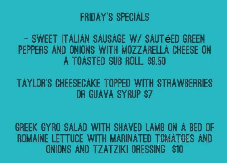 Hole In the Wall Pizza - Ochopee, FL menu_pic