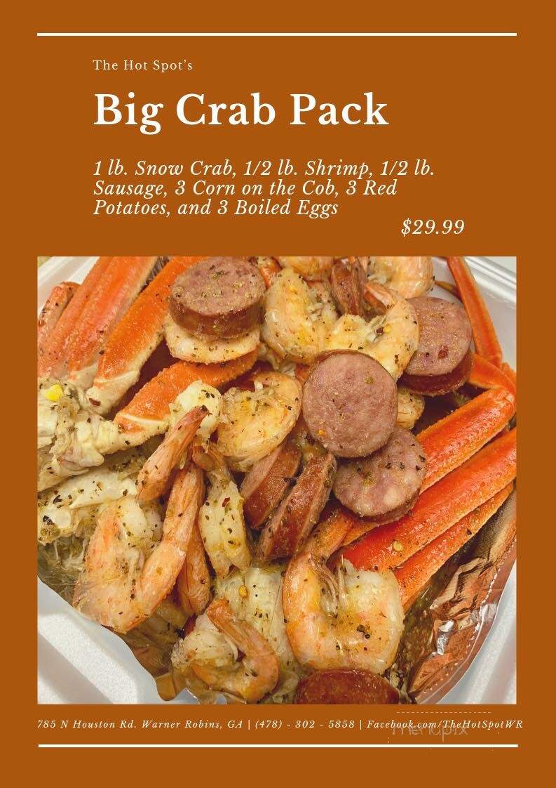 Hot Spot Wings & Seafood - Warner Robins, GA menu_pic
