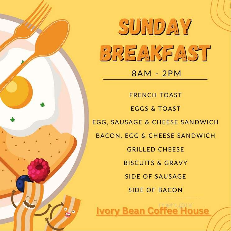 Ivory Bean Coffee House - Shelby, OH menu_pic