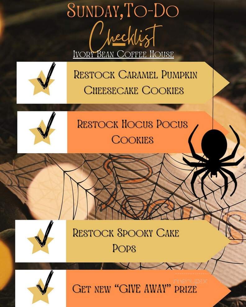 Ivory Bean Coffee House - Shelby, OH menu_pic