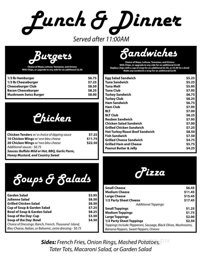 Jack's Kitchen - Manchester, NY menu_pic