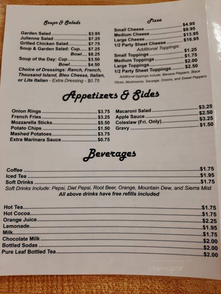 Jack's Kitchen - Manchester, NY menu_pic