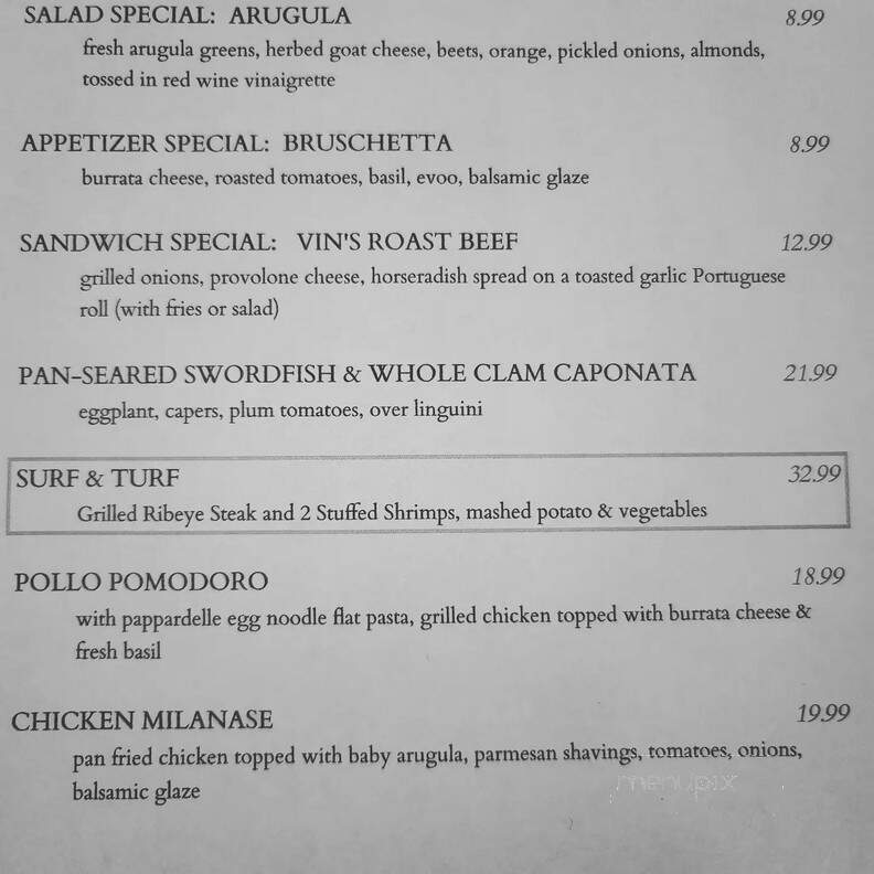 Marys Pizzeria - Waterbury, CT menu_pic