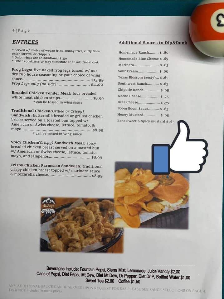 MiBoyz Bar and Grill - Pomeroy, OH menu_pic