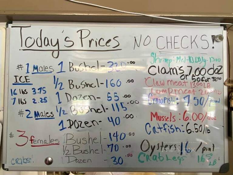 Moores Seafood - Dover, DE menu_pic