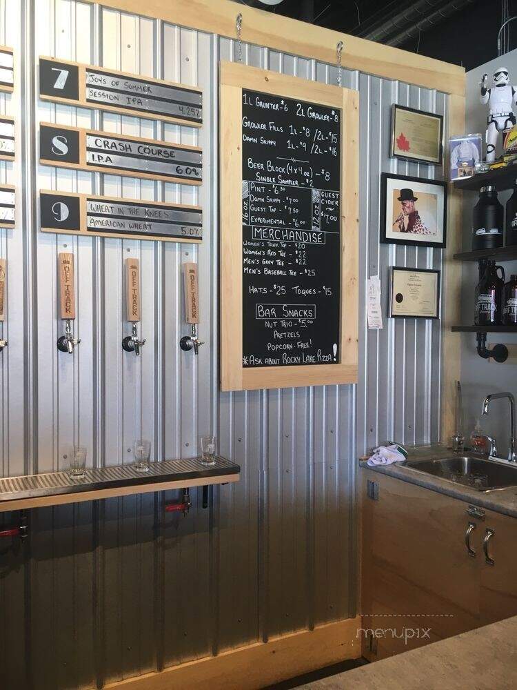 Off Track Brewing - Bedford, NS menu_pic
