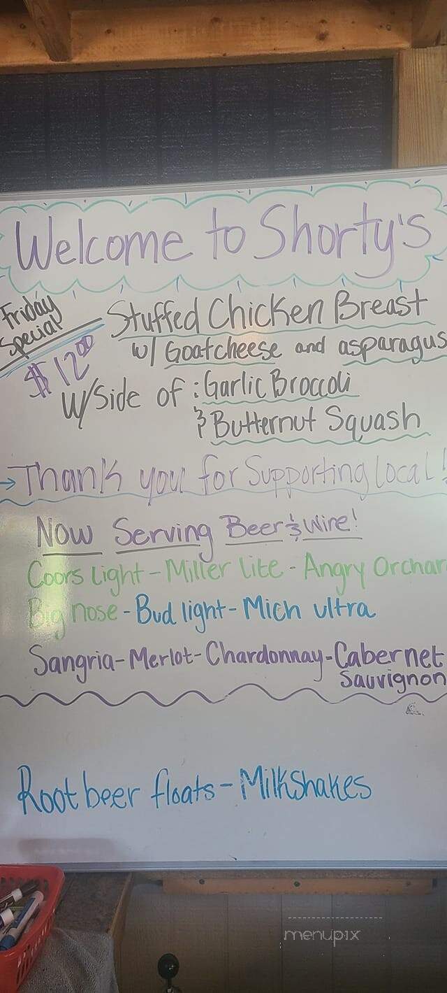 Shorty N Friends Cafe - Dunnellon, FL menu_pic