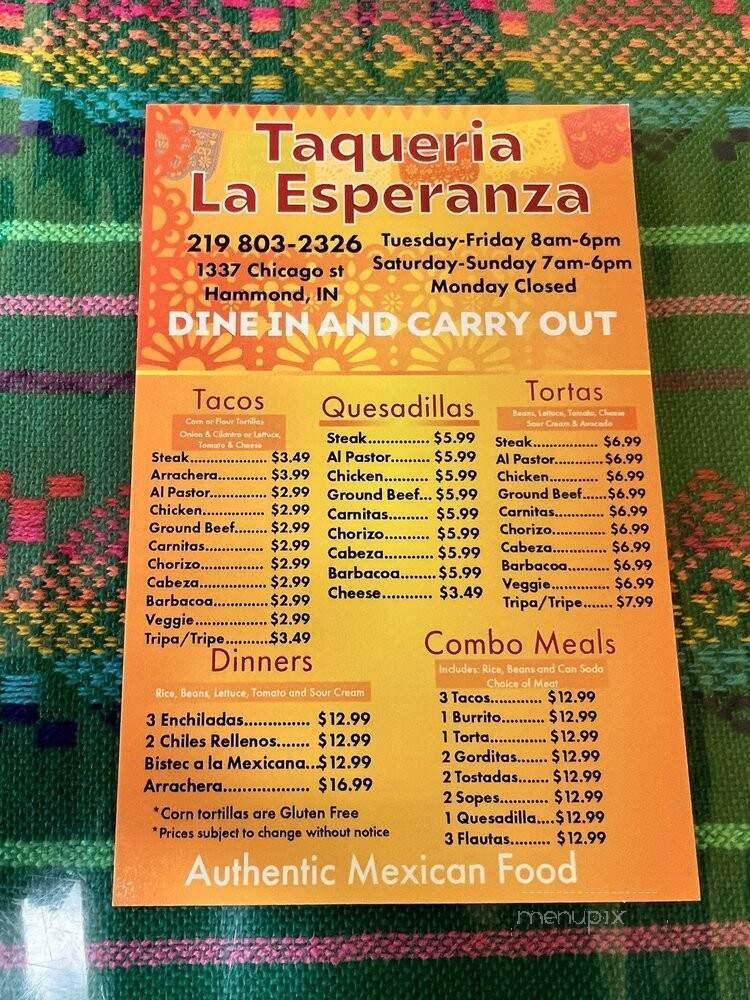 Taqueria La Esperanza - Hammond, IN