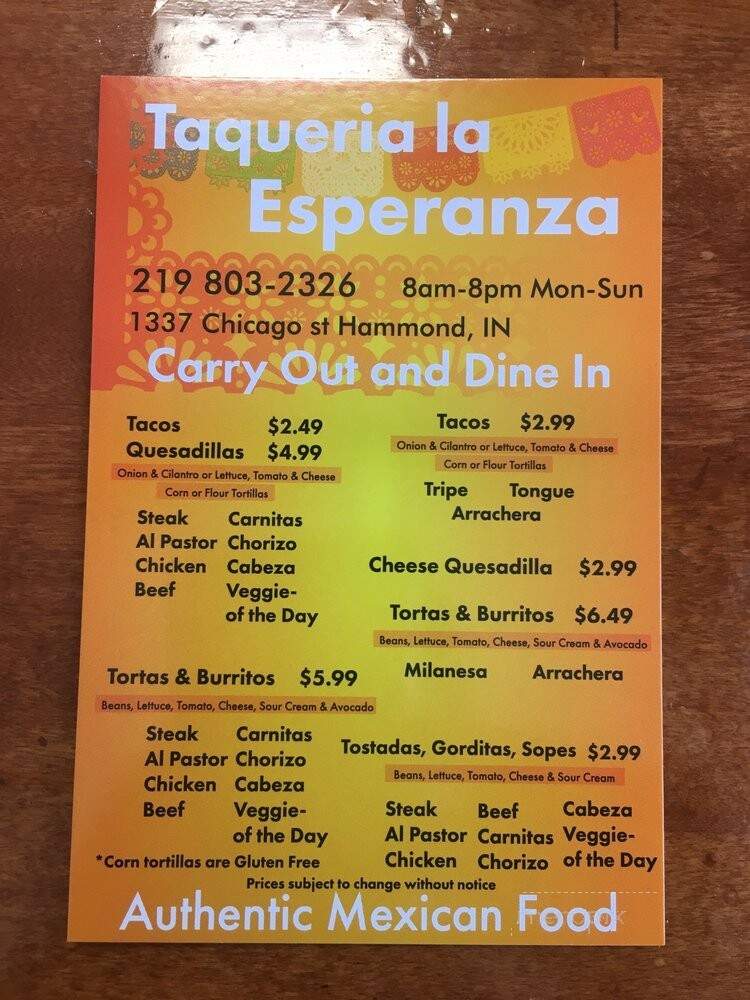 Taqueria La Esperanza - Hammond, IN