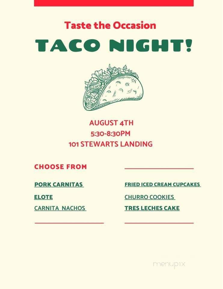 Taste the Occasion - Eminence, MO menu_pic