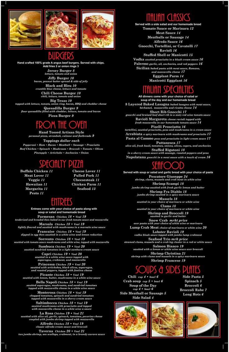 Tavern & Table - Hainesport, NJ menu_pic