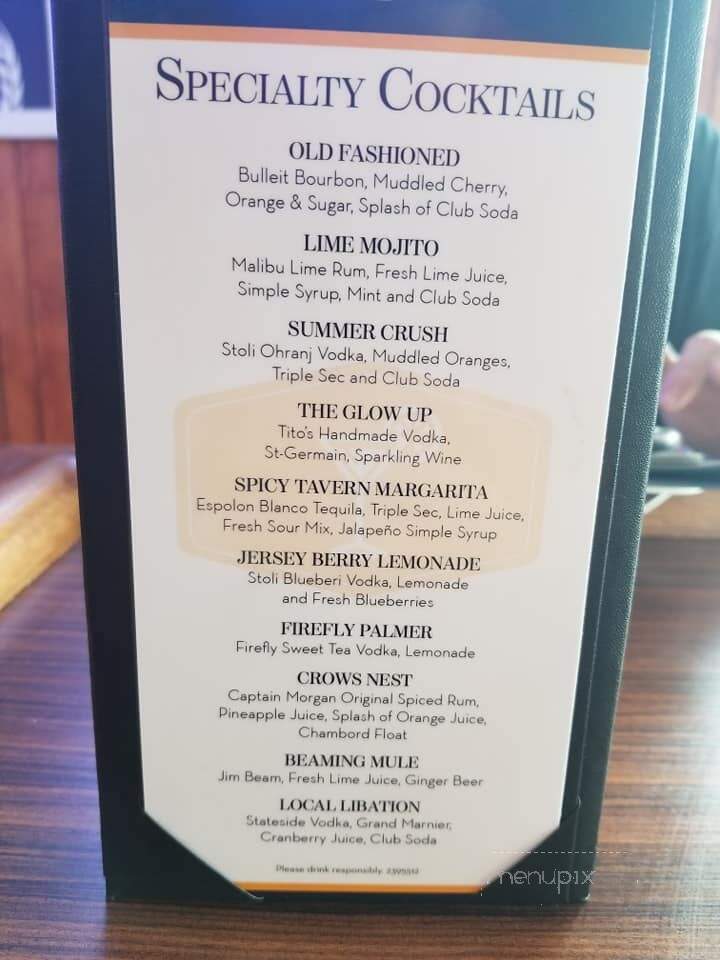 Tavern & Table - Hainesport, NJ menu_pic