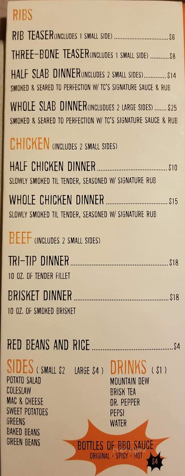 TC Grillmasters - Warren, OH menu_pic