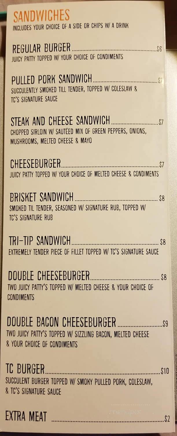 TC Grillmasters - Warren, OH menu_pic