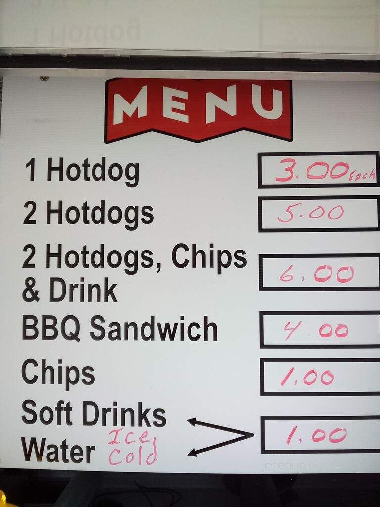 The Hotdog Boy - Jonesville, NC menu_pic