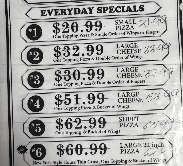 William Street Pizza - Cheektowaga, NY menu_pic