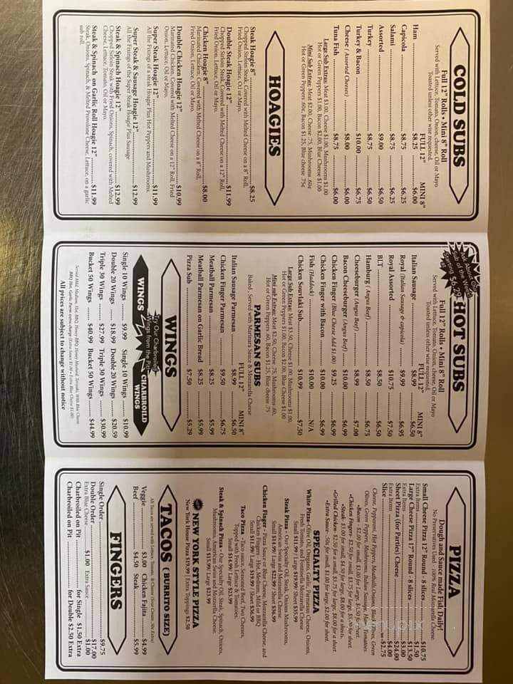 William Street Pizza - Cheektowaga, NY menu_pic