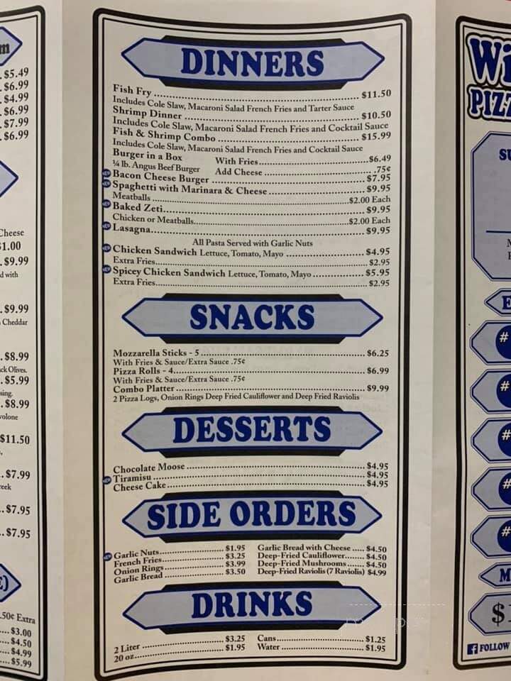 William Street Pizza - Cheektowaga, NY menu_pic