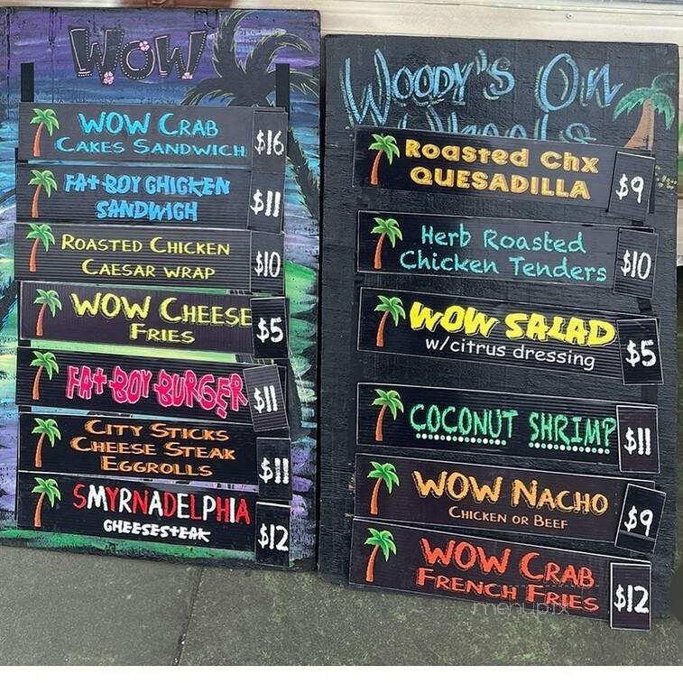 Woody's On Wheels - Smyrna, DE menu_pic
