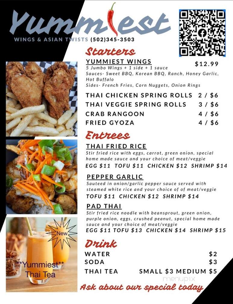 Yummiest Food Truck - Louisville, KY menu_pic