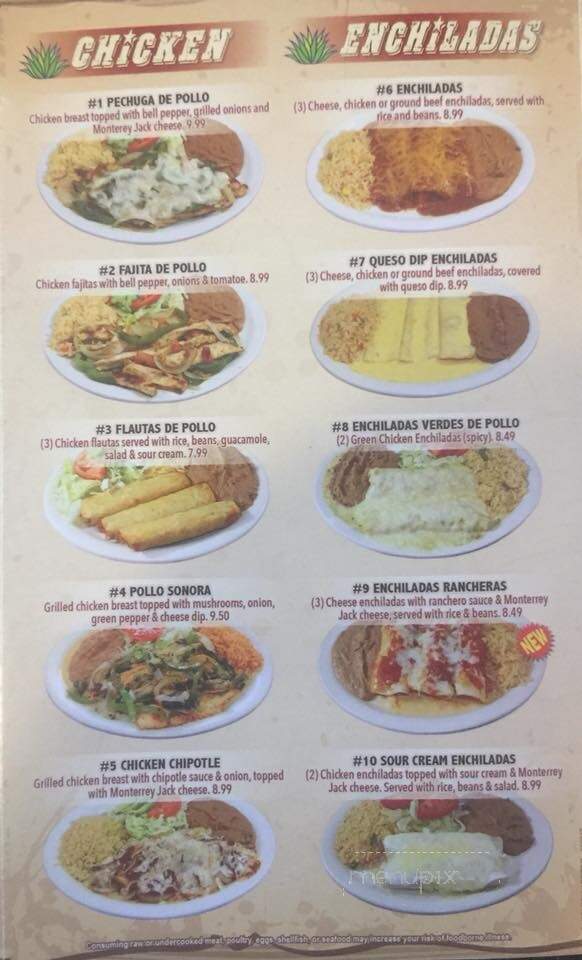 Agave Jalisco Restaurant - Karnes City, TX menu_pic