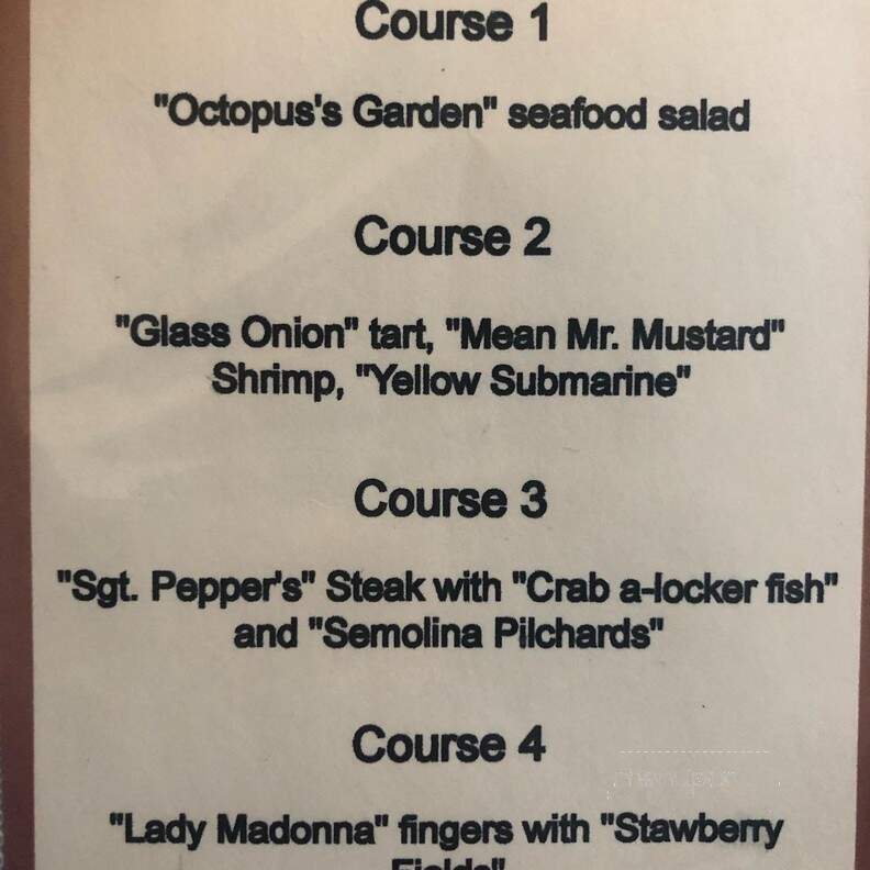 Bacio's - Palmyra, NJ menu_pic