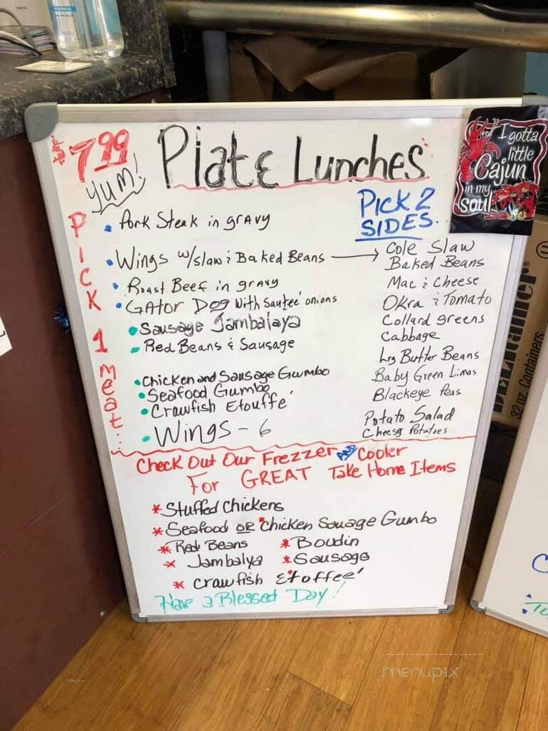 Cajun Boudin Connection - Summerdale, AL menu_pic