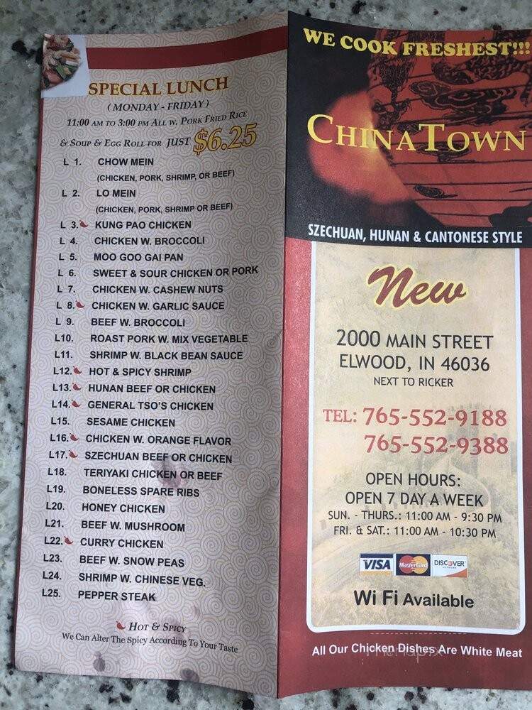 China Town - Elwood, IN menu_pic