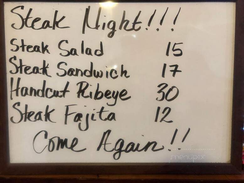 Cowboy Bar & Outlaw Cafe - Meeteetse, WY menu_pic