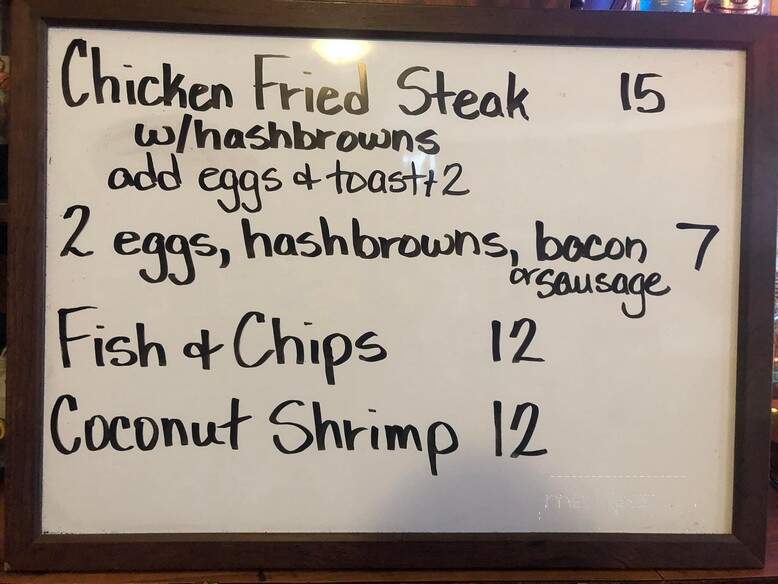 Cowboy Bar & Outlaw Cafe - Meeteetse, WY menu_pic