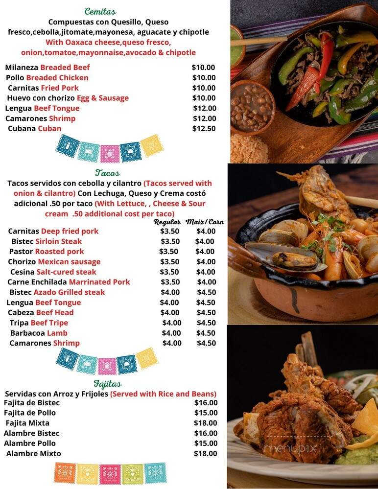 El Monte Mayor - Haddon Township, NJ menu_pic