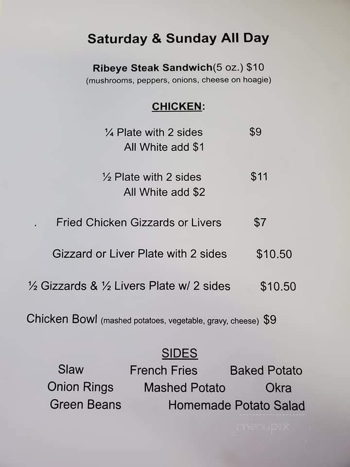Hank and Lilly's - Maeystown, IL menu_pic