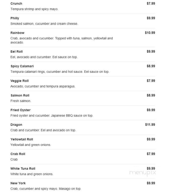 King Ramen & Poke Bowls - Summerville, SC menu_pic